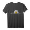 Margeriten, Herzschlag, Blume, Blüte - Florales T-Shirt für Blumen- und Naturliebhaber, ideal als Geschenk zum Muttertag, Valentinstag & Geburtstag