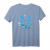 Hunde- und Hundepfoten-Design Blau T-Shirt  Perfektes Geschenk für Hundeliebhaber und Hundebesitzer