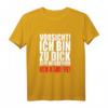 Vorsicht! Ich bin zu dick zum Wegrennen  Ich kämpfe T-Shirt  Lustiges Spruchshirt für Humorvolle & Selbstironie