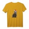 Otter Weihnachten Deko - Lustiges Fischotter T-Shirt mit Weihnachtsmütze und Lichterkette, ideales Geschenk für Tierfreunde & Wasser Tier Fans