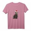 Otter Weihnachten Deko - Lustiges Fischotter T-Shirt mit Weihnachtsmütze und Lichterkette, ideales Geschenk für Tierfreunde & Wasser Tier Fans