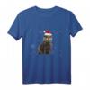Otter Weihnachten Deko - Lustiges Fischotter T-Shirt mit Weihnachtsmütze und Lichterkette, ideales Geschenk für Tierfreunde & Wasser Tier Fans