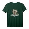Niedliches Waschbär T-Shirt mit Spruch 'Hug me'  Perfekt für Waschbär Liebhaber und Damen, ideale Geschenkidee