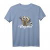 Niedliches Waschbär T-Shirt mit Spruch 'Hug me'  Perfekt für Waschbär Liebhaber und Damen, ideale Geschenkidee