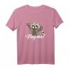 Niedliches Waschbär T-Shirt mit Spruch 'Hug me'  Perfekt für Waschbär Liebhaber und Damen, ideale Geschenkidee