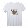Niedliches Waschbär T-Shirt mit Spruch 'Hug me'  Perfekt für Waschbär Liebhaber und Damen, ideale Geschenkidee