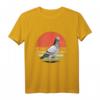 Retro Vintage Sonnenuntergang Taube T-Shirt  Buntes 80er-Jahre Design für Taubenliebhaber, Männer & Frauen, ideal als Geschenk
