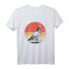 Retro Vintage Sonnenuntergang Taube T-Shirt  Buntes 80er-Jahre Design für Taubenliebhaber, Männer & Frauen, ideal als Geschenk
