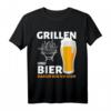 Lustiges Grill & Bier T-Shirt  Perfektes Geschenk für Grillfans und Bierliebhaber bei Sommerfesten, Geburtstagen & Weihnachten