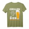 Lustiges Grill & Bier T-Shirt  Perfektes Geschenk für Grillfans und Bierliebhaber bei Sommerfesten, Geburtstagen & Weihnachten
