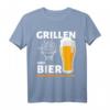 Lustiges Grill & Bier T-Shirt  Perfektes Geschenk für Grillfans und Bierliebhaber bei Sommerfesten, Geburtstagen & Weihnachten