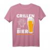 Lustiges Grill & Bier T-Shirt  Perfektes Geschenk für Grillfans und Bierliebhaber bei Sommerfesten, Geburtstagen & Weihnachten