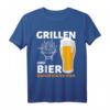 Lustiges Grill & Bier T-Shirt  Perfektes Geschenk für Grillfans und Bierliebhaber bei Sommerfesten, Geburtstagen & Weihnachten