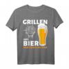 Lustiges Grill & Bier T-Shirt  Perfektes Geschenk für Grillfans und Bierliebhaber bei Sommerfesten, Geburtstagen & Weihnachten