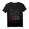 Legendär Seit 2008 - 13. Geburtstag Geschenk T-Shirt für Jungen und Mädchen, Retro Vintage Design für Teenager