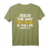 Christliches Bibelvers Johannes 14:6 T-Shirt - Inspirierendes Design mit Jesus, Weg, Wahrheit und Leben für Gläubige und Geburtstagsgeschenke