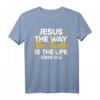 Christliches Bibelvers Johannes 14:6 T-Shirt - Inspirierendes Design mit Jesus, Weg, Wahrheit und Leben für Gläubige und Geburtstagsgeschenke