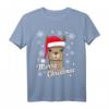 Lustiges Lama Alpaka Weihnachts-T-Shirt mit Mütze  Perfekt für Weihnachten, Weihnachtspyjama & Tierliebhaber Geschenke für Damen, Herren & Kinder