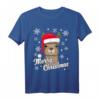 Lustiges Lama Alpaka Weihnachts-T-Shirt mit Mütze  Perfekt für Weihnachten, Weihnachtspyjama & Tierliebhaber Geschenke für Damen, Herren & Kinder