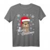 Lustiges Lama Alpaka Weihnachts-T-Shirt mit Mütze  Perfekt für Weihnachten, Weihnachtspyjama & Tierliebhaber Geschenke für Damen, Herren & Kinder