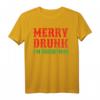 Merry Drunk I'm Christmas Lustiges Weihnachtsmann Rentier Grafik T-Shirt  Humorvolle Weihnachtskleidung für Damen, Herren & Kinder