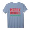 Merry Drunk I'm Christmas Lustiges Weihnachtsmann Rentier Grafik T-Shirt  Humorvolle Weihnachtskleidung für Damen, Herren & Kinder