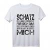 Schatz Ich Habe Versucht Das Perfekte Liebesspruch Für Dich T-Shirt  Lustiges Geschenk für Partner, Freunde und Familie mit Humor