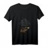 Damen Kaffee redet und jammert nicht - Witziges Kaffeespruch T-Shirt mit V-Ausschnitt, ideal für Kaffeeliebhaber und Koffein-Fans