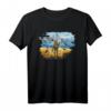 Ukraine Briefmarke Kriegsschiff T-Shirt - Friedens- und Solidaritätsdesign mit Schlangeninsel Motiv, Vintage Retro style