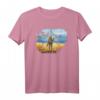 Ukraine Briefmarke Kriegsschiff T-Shirt - Friedens- und Solidaritätsdesign mit Schlangeninsel Motiv, Vintage Retro style