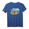 Ukraine Briefmarke Kriegsschiff T-Shirt - Friedens- und Solidaritätsdesign mit Schlangeninsel Motiv, Vintage Retro style