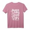 Frieden Liebe Soziale Arbeit T-Shirt  Perfektes Geschenk für Sozialarbeiter, Sozialpädagogen, Erzieher & Betreuer, Zeige deine Leidenschaft für soziale Arbeit