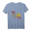 SPANIEN - Stier Flagge rot - gelb - rot mit Grunge Effekt T-Shirt für Spanien-Fans & Nationalstolz