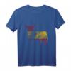 SPANIEN - Stier Flagge rot - gelb - rot mit Grunge Effekt T-Shirt für Spanien-Fans & Nationalstolz