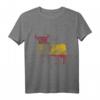 SPANIEN - Stier Flagge rot - gelb - rot mit Grunge Effekt T-Shirt für Spanien-Fans & Nationalstolz