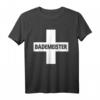 Bademeister T-Shirt mit Kreuz Design  Geschenkidee für Rettungsschwimmer & Bäderpersonal