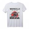 Wurm auf einer Schnur Meme T-Shirt  Japanisches Kaiju-Wurmzilla Design, lustiges Kawaii Wurm-Motiv, perfekt für Meme- und Anime-Fans