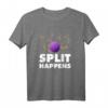 Split Happens T-Shirt  Lustiges Kegel- und Bowlingdesign, perfektes Geschenk für Vereine, Geburtstag & Weihnachten