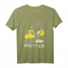 Kinder Bagger T-Shirt mit personalisiertem Vornamen Matteo  Perfektes Geburtstagsgeschenk für Baustellen- und Sandkasten-Fans