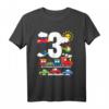 Jungen Züge Cars Planes Hubschrauber T-Shirt zum 3. Geburtstag  Perfektes Transport-Geschenk für Kleinkinder