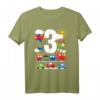 Jungen Züge Cars Planes Hubschrauber T-Shirt zum 3. Geburtstag  Perfektes Transport-Geschenk für Kleinkinder