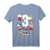 Jungen Züge Cars Planes Hubschrauber T-Shirt zum 3. Geburtstag  Perfektes Transport-Geschenk für Kleinkinder