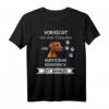 Vorsicht vor dem Frauchen Rhodesian Ridgeback Shirt  Lustiges Hundedesign für Ridgeback Fans und Hundebesitzer
