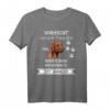 Vorsicht vor dem Frauchen Rhodesian Ridgeback Shirt  Lustiges Hundedesign für Ridgeback Fans und Hundebesitzer