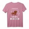 Vorsicht vor dem Frauchen Dackel Hund Shirt Geschenk - Lustiges Design für Dackelliebhaber & Hundebesitzer