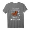 Vorsicht vor dem Frauchen Dackel Hund Shirt Geschenk - Lustiges Design für Dackelliebhaber & Hundebesitzer