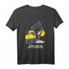 Personalisiertes Kinder T-Shirt mit Bagger und Vorname Jakob  Perfektes Geburtstagsgeschenk für Baumaschinen- und Baustellen-Fans