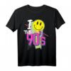 90er Party Outfit & Kostüm  Retro T-Shirt mit Hits der 90er für Mottopartys, Fasching & Fasnacht
