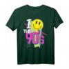 90er Party Outfit & Kostüm  Retro T-Shirt mit Hits der 90er für Mottopartys, Fasching & Fasnacht