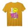 90er Party Outfit & Kostüm  Retro T-Shirt mit Hits der 90er für Mottopartys, Fasching & Fasnacht